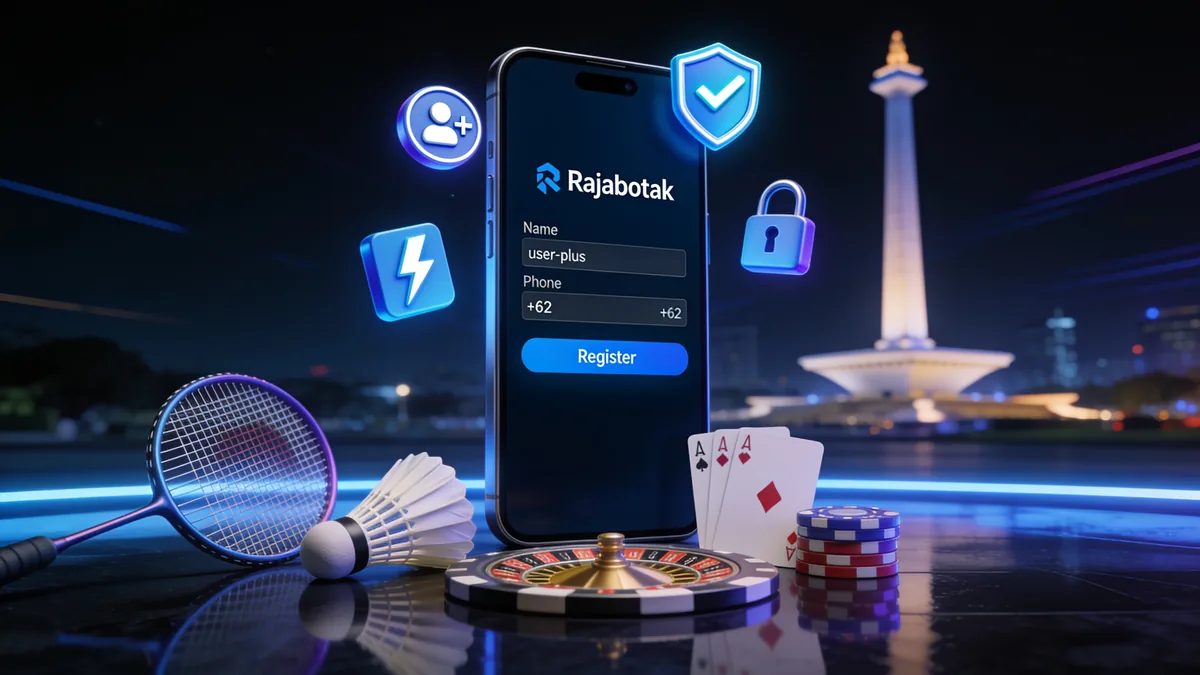 Cara Registrasi Akun rajabotak untuk pemain di Indonesia